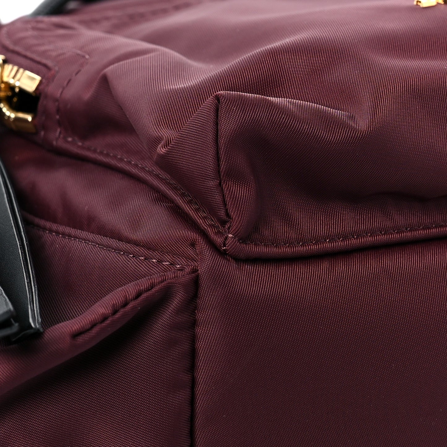 Nylon Medium Rucksack Backpack Burgundy Red