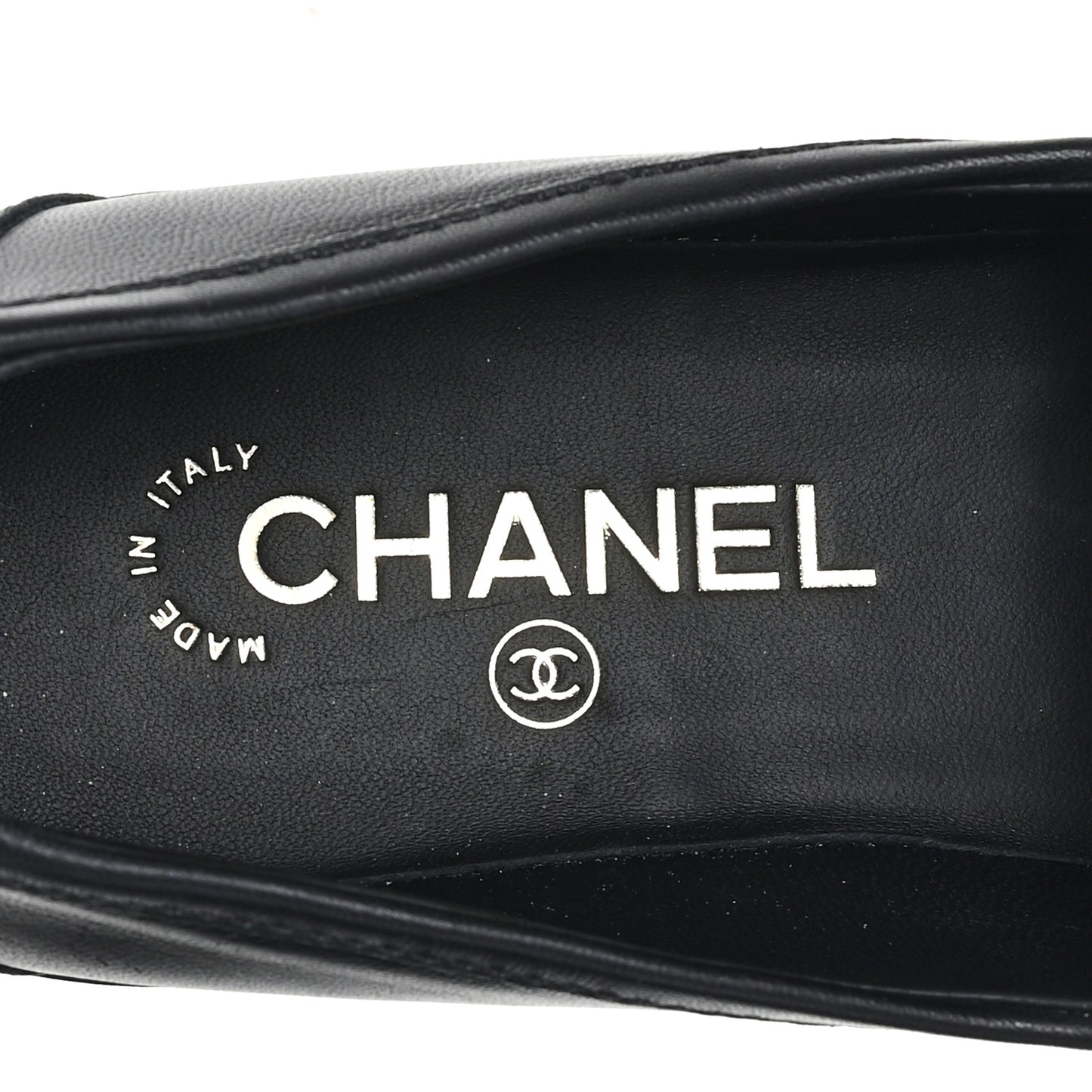 Lambskin Quilted CC Turnlock Loafers 38.5 Black