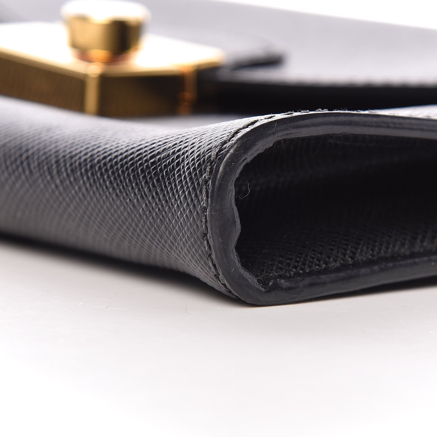 Prada Saffiano Sound Clutch Black 10 of 11