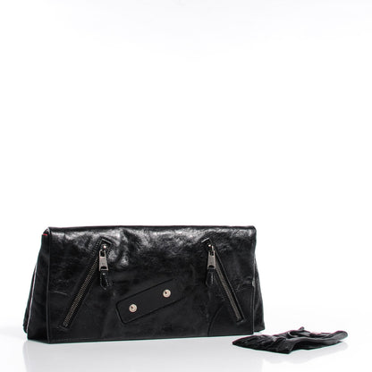 Alexander McQueen Calfskin Faithful Glove Clutch Black 6 of 8