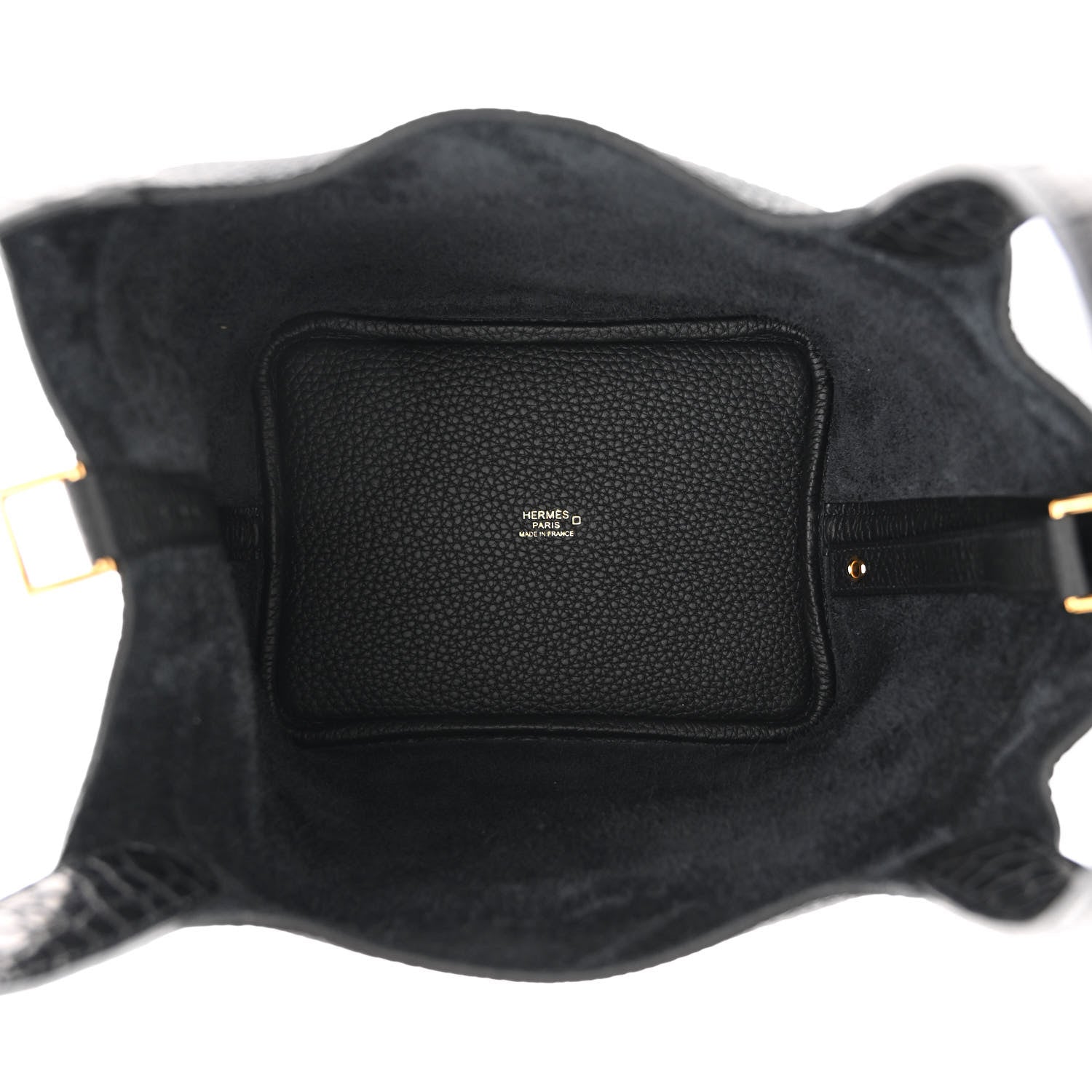 Hermes Taurillon Clemence Matte Alligator Picotin Lock Touch 18 PM Black 5 of 11