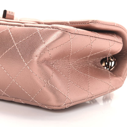 Chanel Metallic Grained Calfskin Quilted 2.55 Reissue Mini Flap Copper Pink 9 of 9