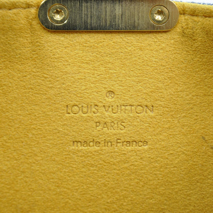 Louis Vuitton Monogram Denim Pochette Plat Clutch Blue 8 of 9