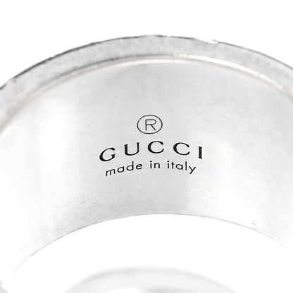 Gucci Sterling Silver Grey Diamond GucciGhost Ghost Ring 54 7 4 of 6