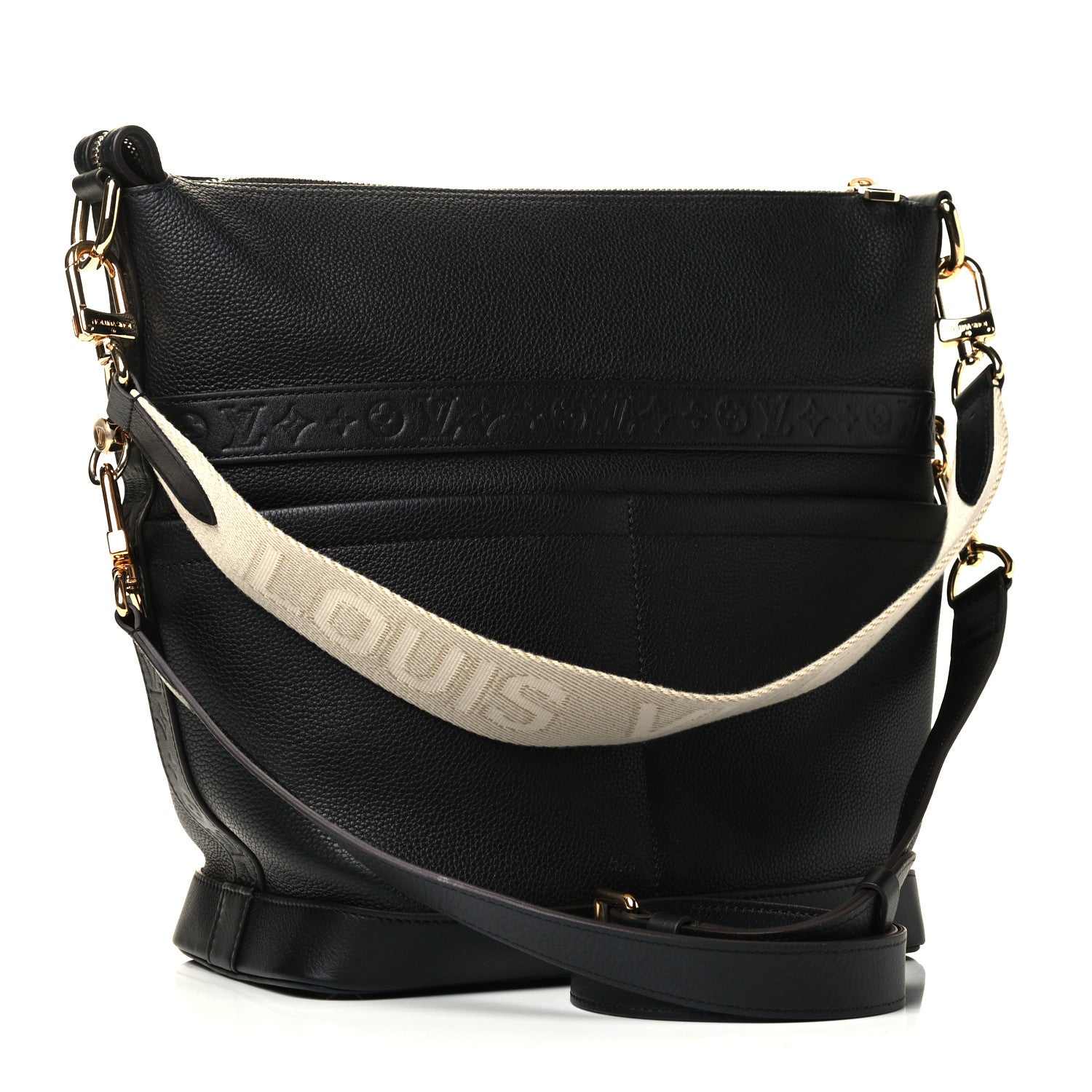 Louis Vuitton Calfskin Cruiser GM Black 2 of 4