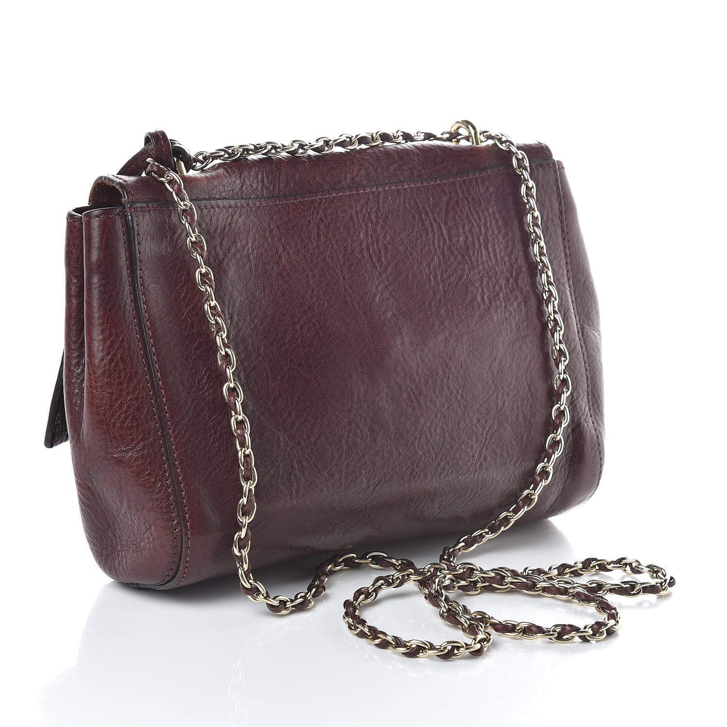 Mulberry Natural Vegetable Tanned Small Lily Flap Oxblood 3 of 11