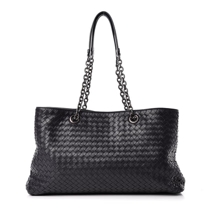 Bottega Veneta Nappa Intrecciato Large Classic Chain Strap Tote Ink 1 of 23