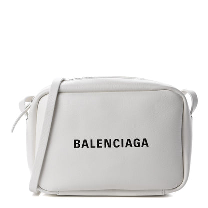 Balenciaga Calfskin Logo S Everyday Camera Bag White 1 of 10