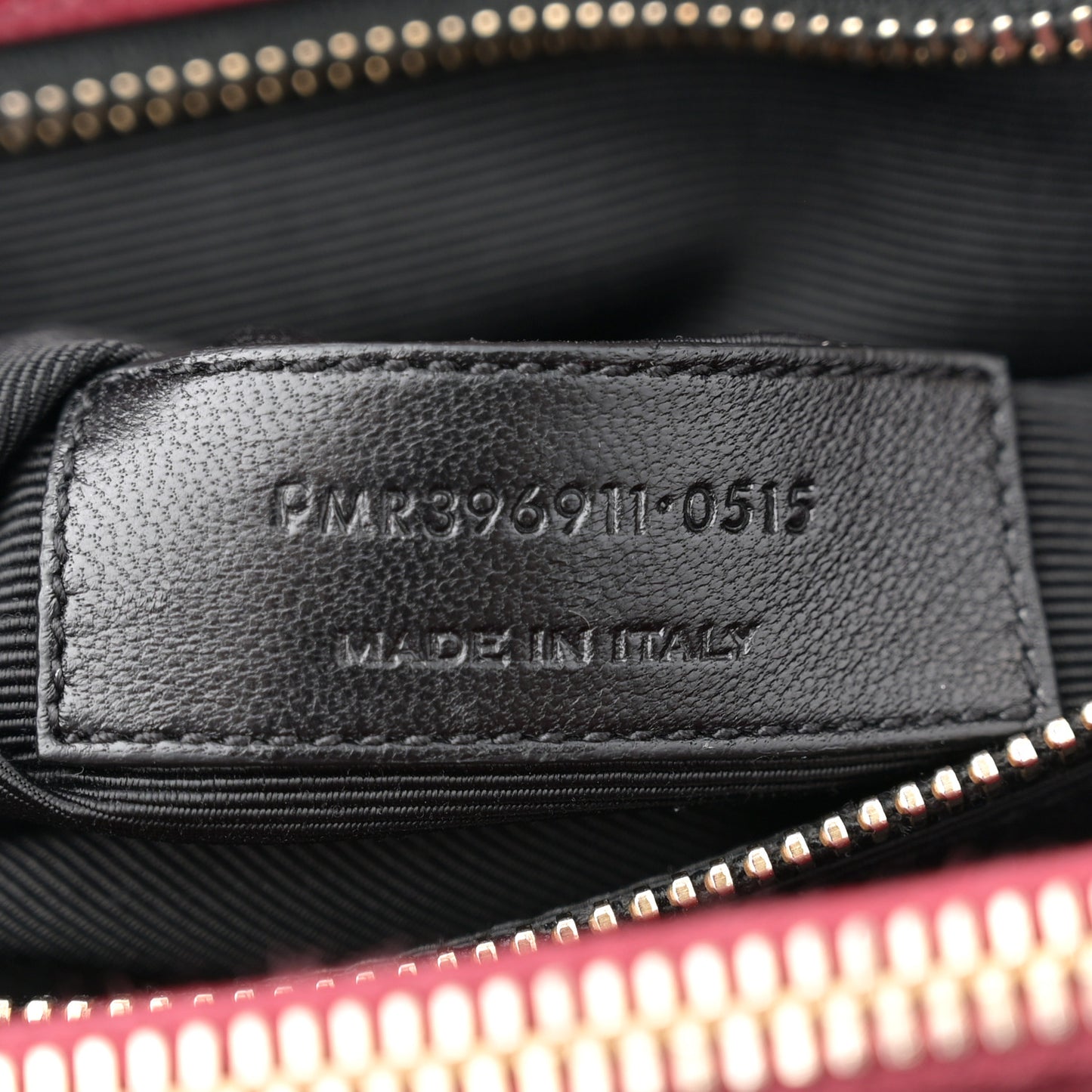 Grain De Poudre Matelasse Chevron Monogram Shopping Bag Oxblood