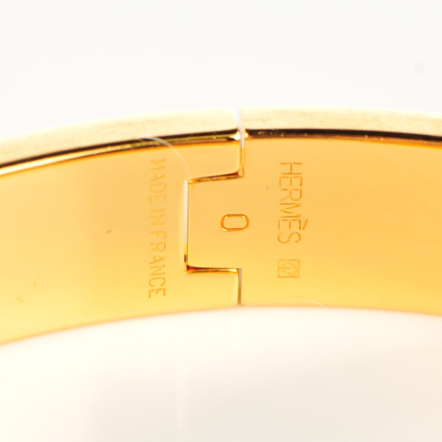 Enamel Narrow Clic Clac H Bracelet PM Vert Prairie