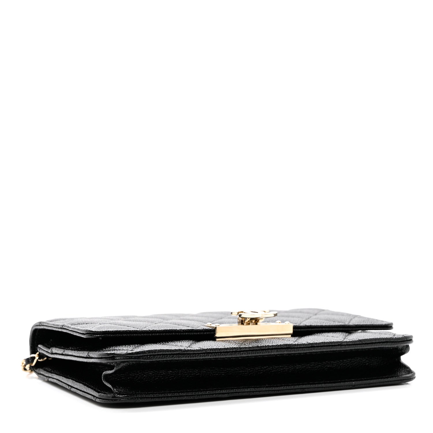 Chanel Caviar Quilted Golden Class Wallet On Chain WOC Black 4 of 9