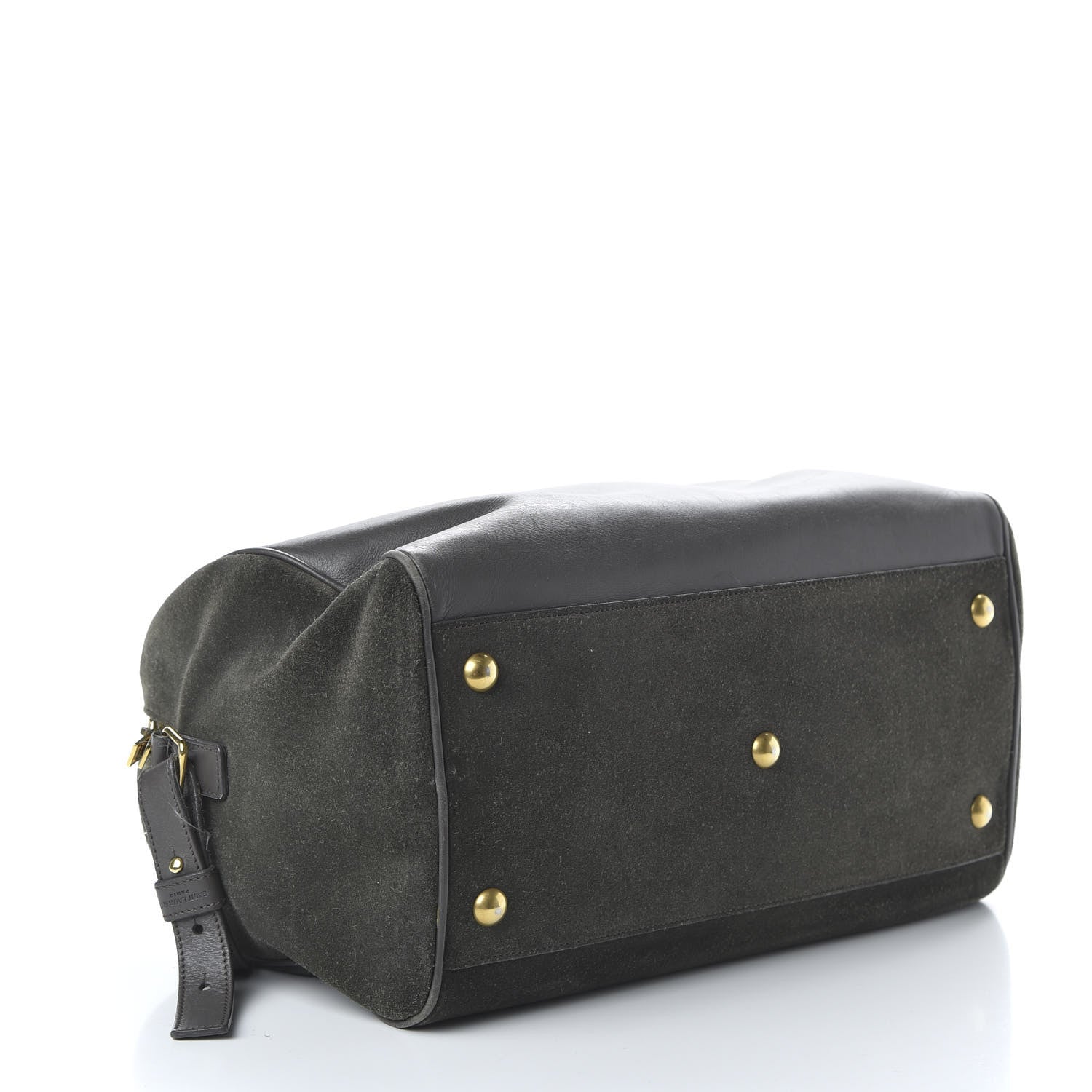 Saint Laurent Calfskin Suede Classic Duffle 6 Khaki 5 of 11