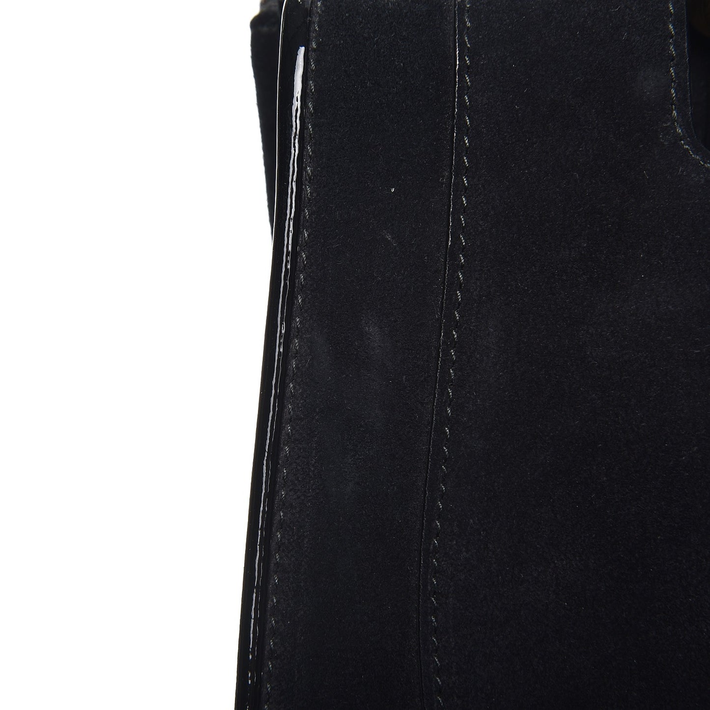 Suede Medium 1973 Top Handle Satchel Black