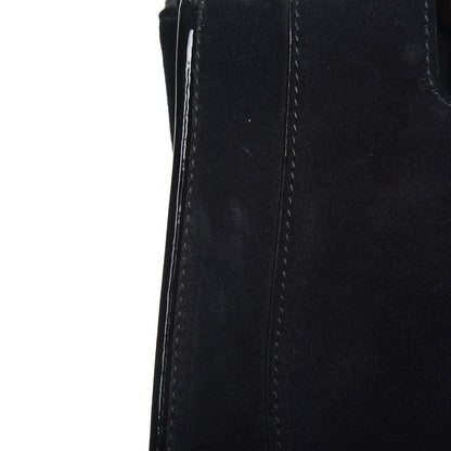 Gucci Suede Medium 1973 Top Handle Satchel Black 9 of 15