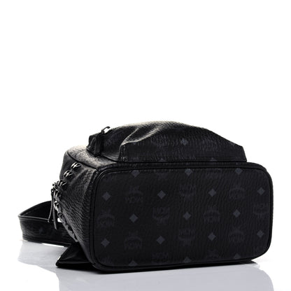 MCM Visetos Small Side Stud Stark Backpack Black 3 of 16