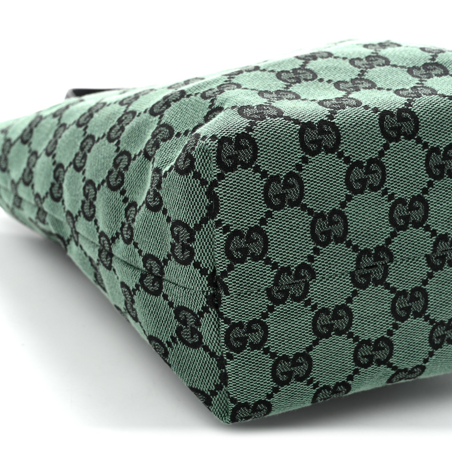 Gucci Monogram Tote Bag Green 9 of 10