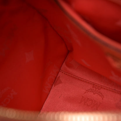 MCM Monogram Patent Zip Top Tote Orange 23 of 23