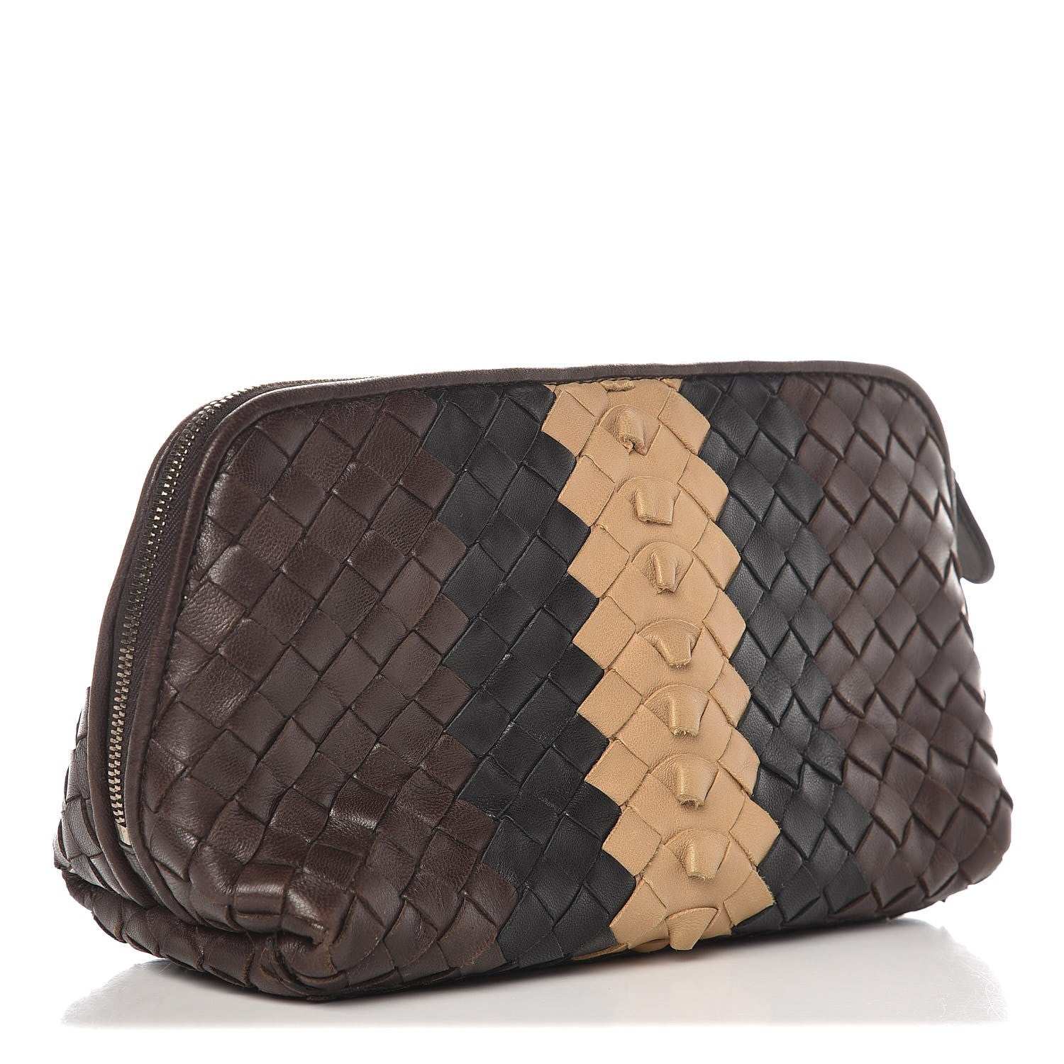 Bottega Veneta Nappa Intrecciato Cosmetic Case Multi 3 of 7