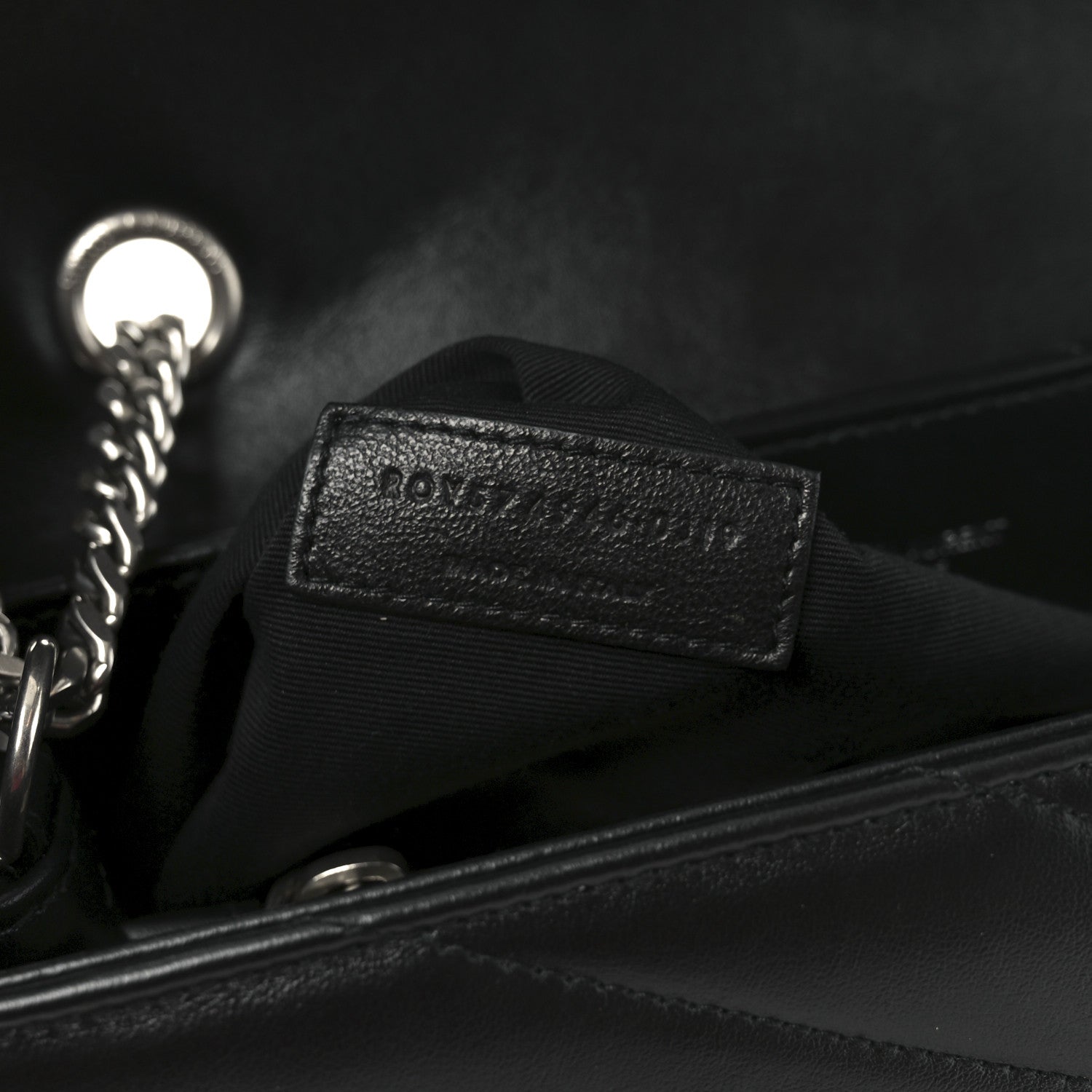 Saint Laurent Calfskin Y Quilted Monogram Medium Loulou Chain Satchel Black 7 of 10