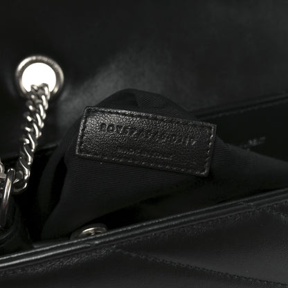 Saint Laurent Calfskin Y Quilted Monogram Medium Loulou Chain Satchel Black 7 of 10