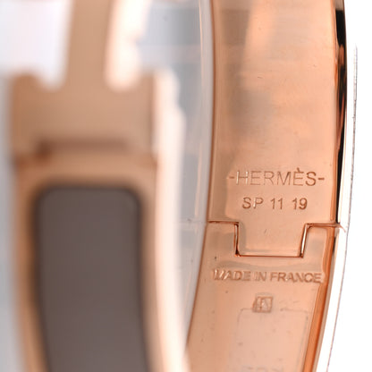 Hermes Enamel Narrow Clic Clac H Bracelet PM Marron Glace 3 of 3