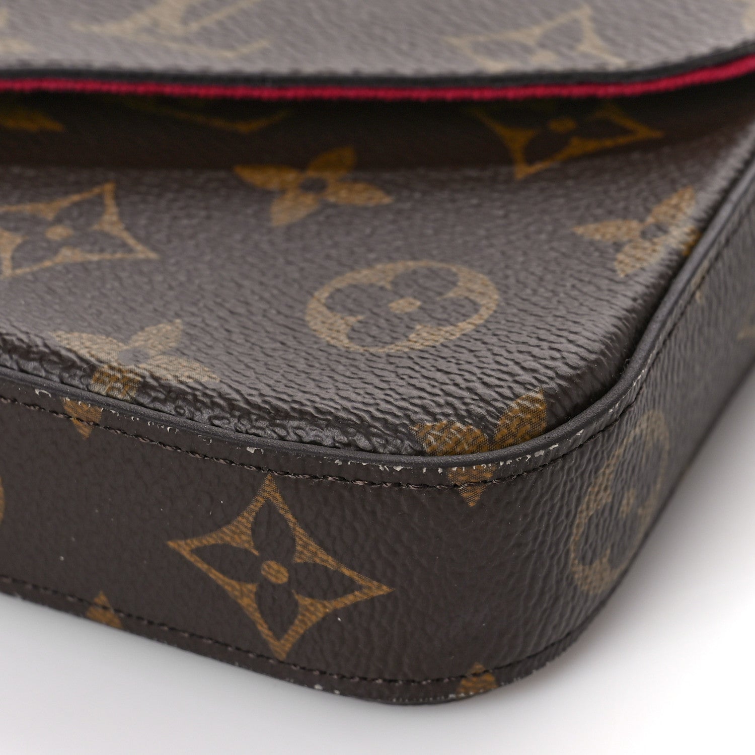 Louis Vuitton Monogram Pochette Felicie Chain Wallet Fuchsia 9 of 11