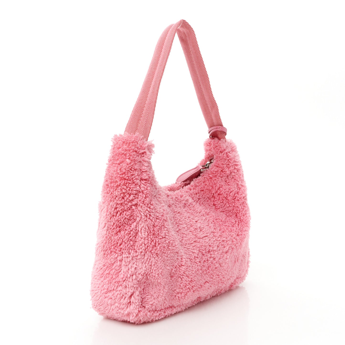 Terry Cloth Mini Re-Edition 2000 Bag Petalo Black