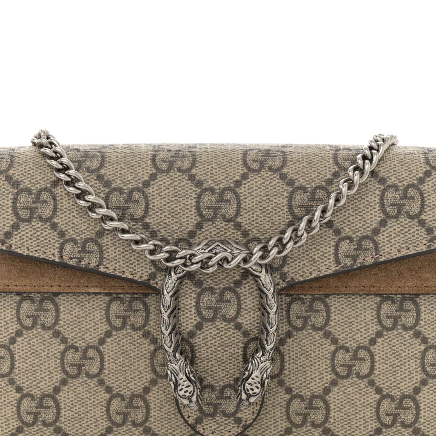 Gucci GG Supreme Monogram Super Mini Dionysus Shoulder Bag Taupe 7 of 11