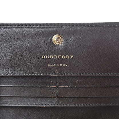 Burberry Haymarket Check Penrose Continental Wallet Chocolate 6 of 15