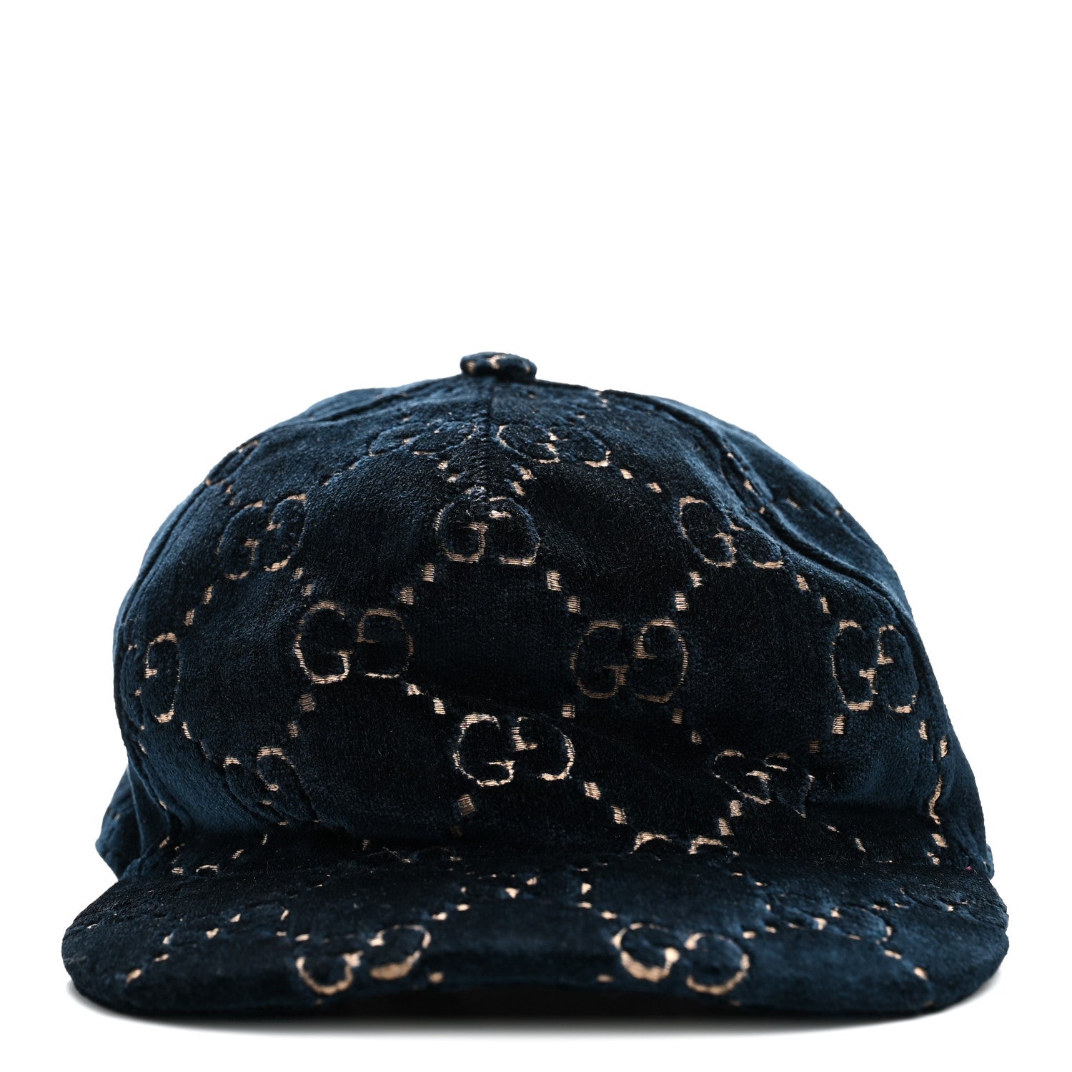 GUCCI ウールキャップ Gucci Velvet GG Monogram Baseball Hat L Blue 1911348 – FASHIONPHILE