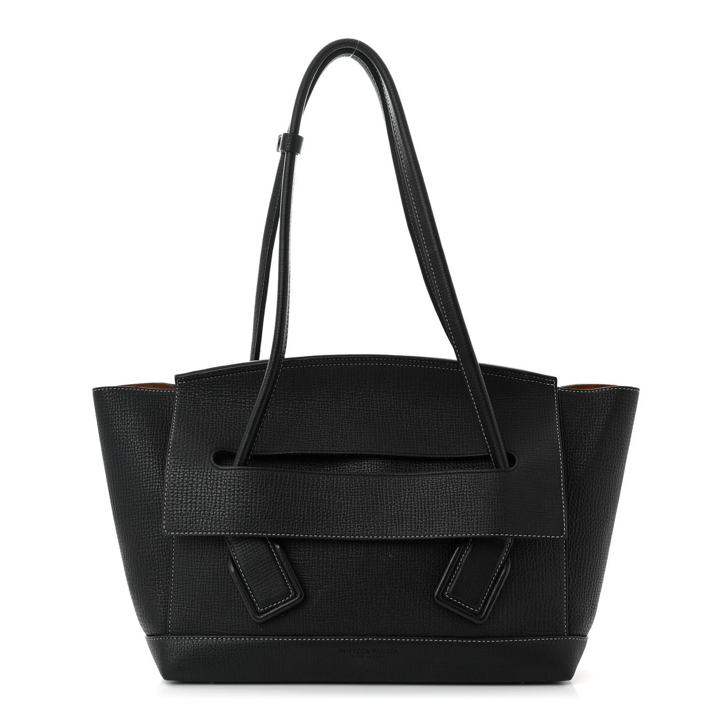 Grainy Calfskin Small Arco Black