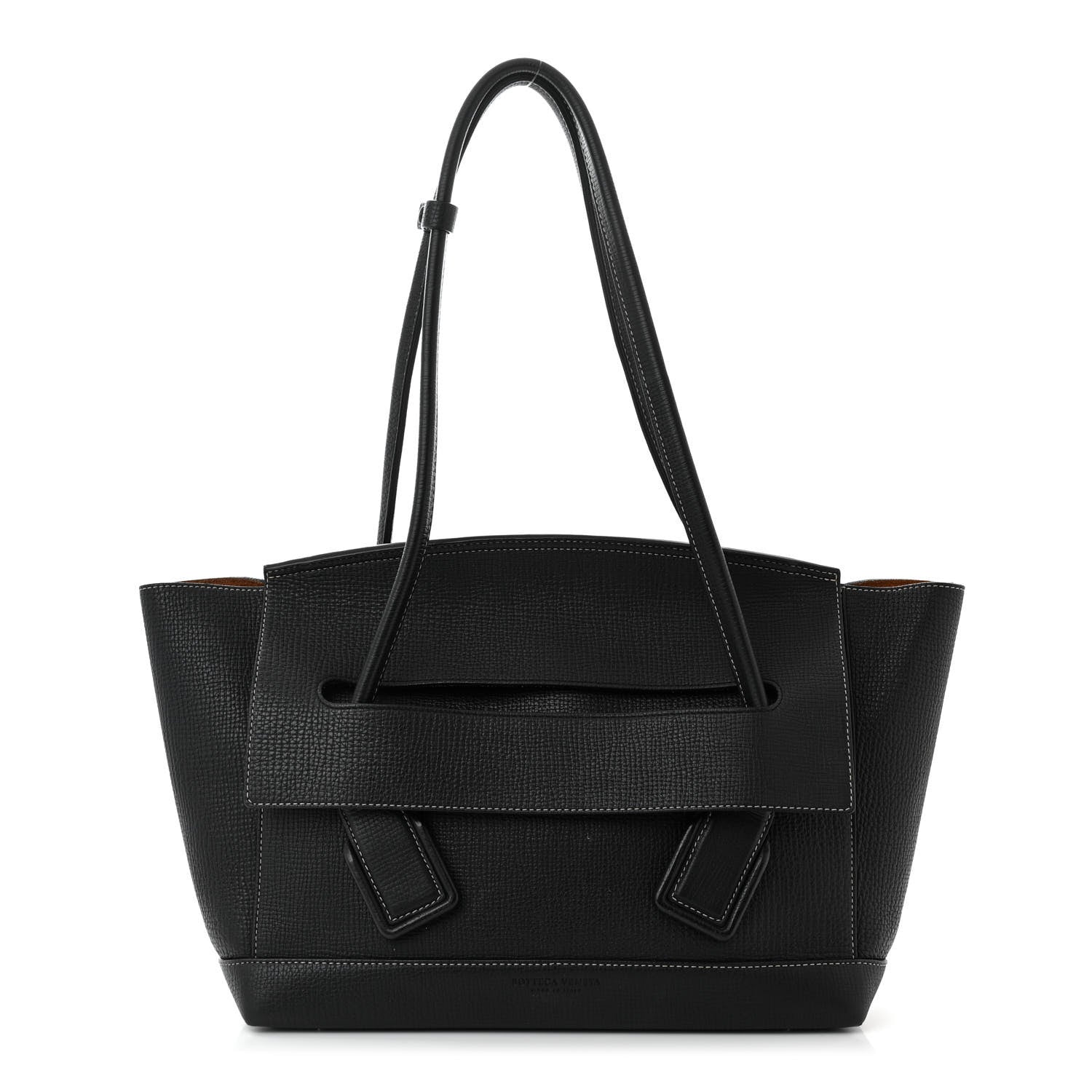 Bottega Veneta Grainy Calfskin Small Arco Black 1 of 11