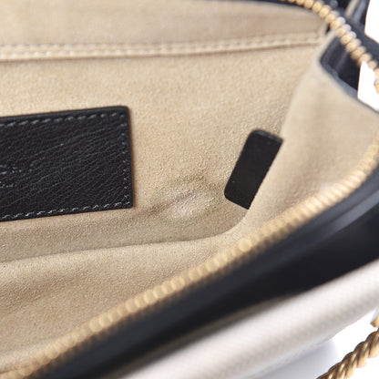 Givenchy Suede Calfskin Canvas GV Cross Shoulder Bag Black 6 of 9