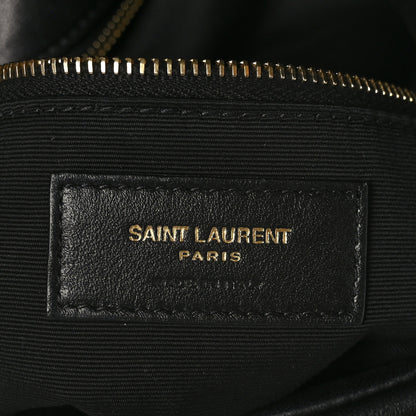 Saint Laurent Lambskin Quilted Small Loulou Puffer Monogram Chain Satchel Black 5 of 8