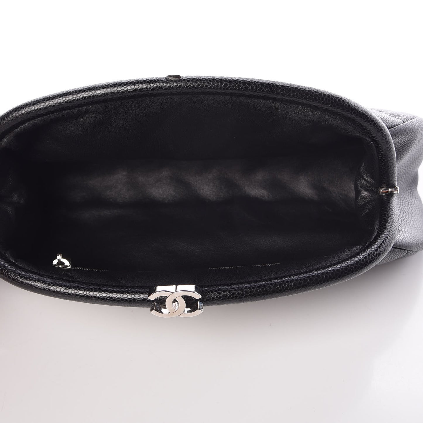 Caviar Quilted Timeless Clutch Black