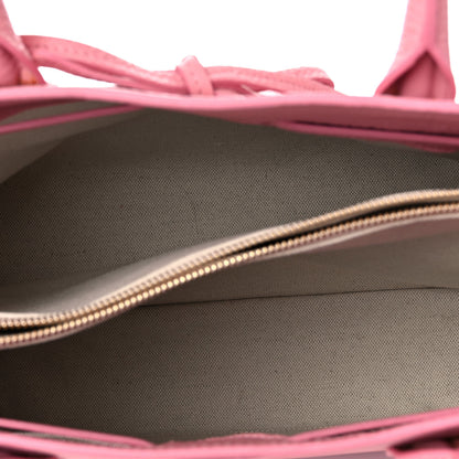 Mansur Gavriel Tumbled Calfskin Large Sun Bag Peony 5 of 21