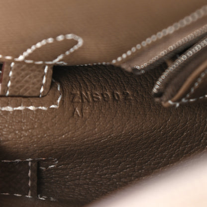 Hermes Epsom Kelly Sellier 25 Etoupe 7 of 11