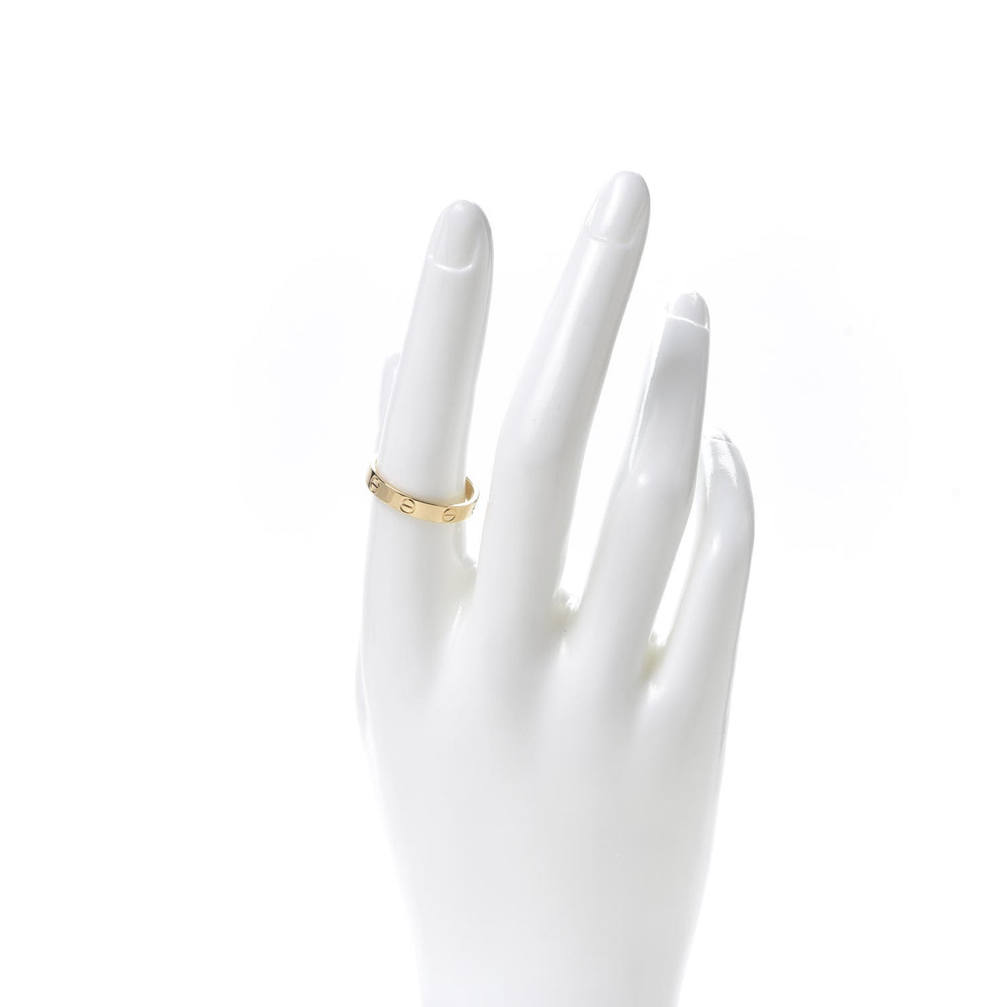 18K Yellow Gold 3.5mm LOVE Wedding Band Ring 57 8