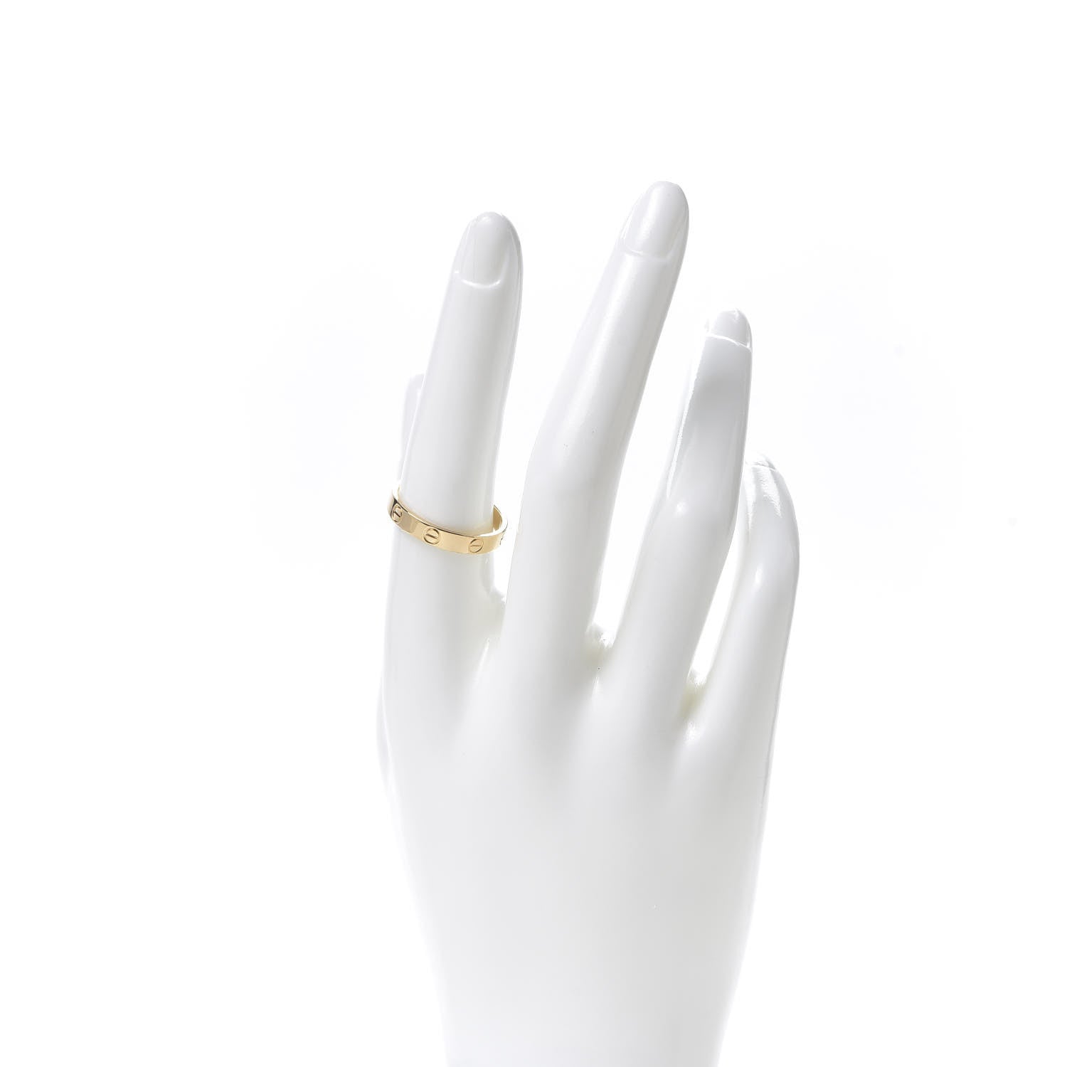 Cartier 18K Yellow Gold 3.5mm LOVE Wedding Band Ring 57 8 2 of 5