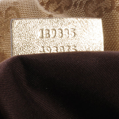 Gucci Monogram Large D Gold Shoulder Bag Metallic Gold 7 of 7