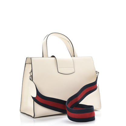 Gucci Calfskin Web Stripe Medium Dionysus Tote Bag White 3 of 9