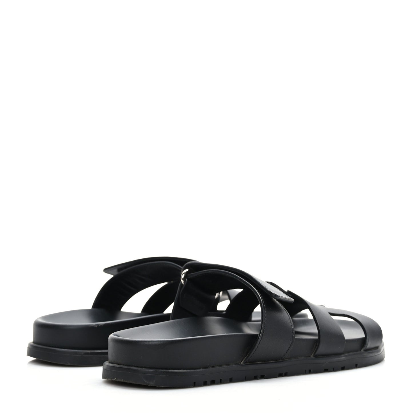 Calfskin Womens Chypre Sandals 36.5 Black