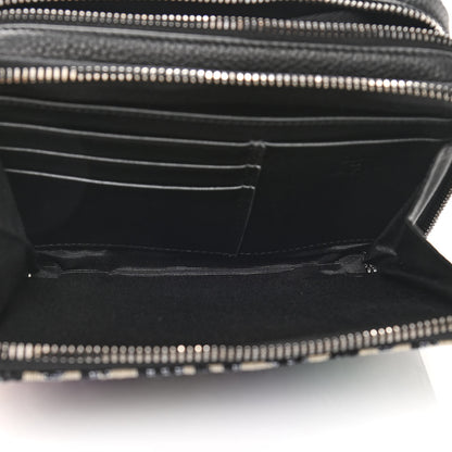 Christian Dior X KENNY SCHARF Oblique Canvas Embroidered Patches Crossbody Charcoal 7 of 11
