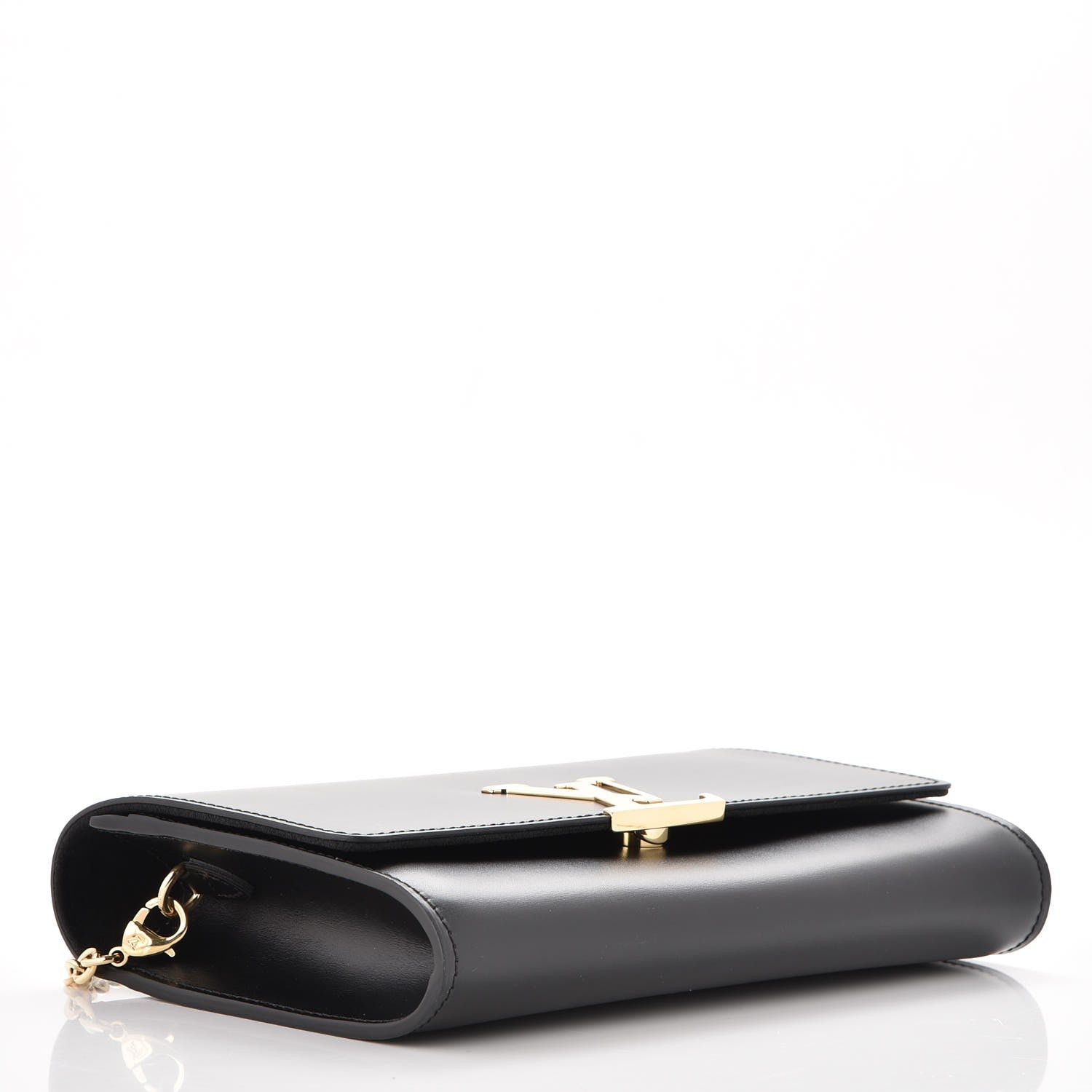 Louis Vuitton Calfskin Chain Louise GM Black 4 of 6