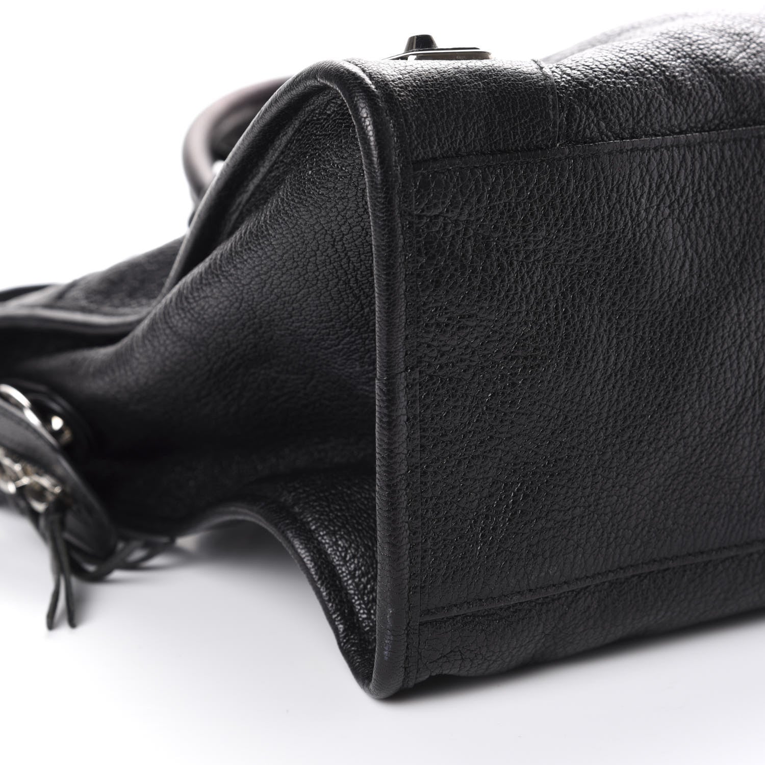 Balenciaga Chevre Silver Metallic Edge Hardware City Black 6 of 11