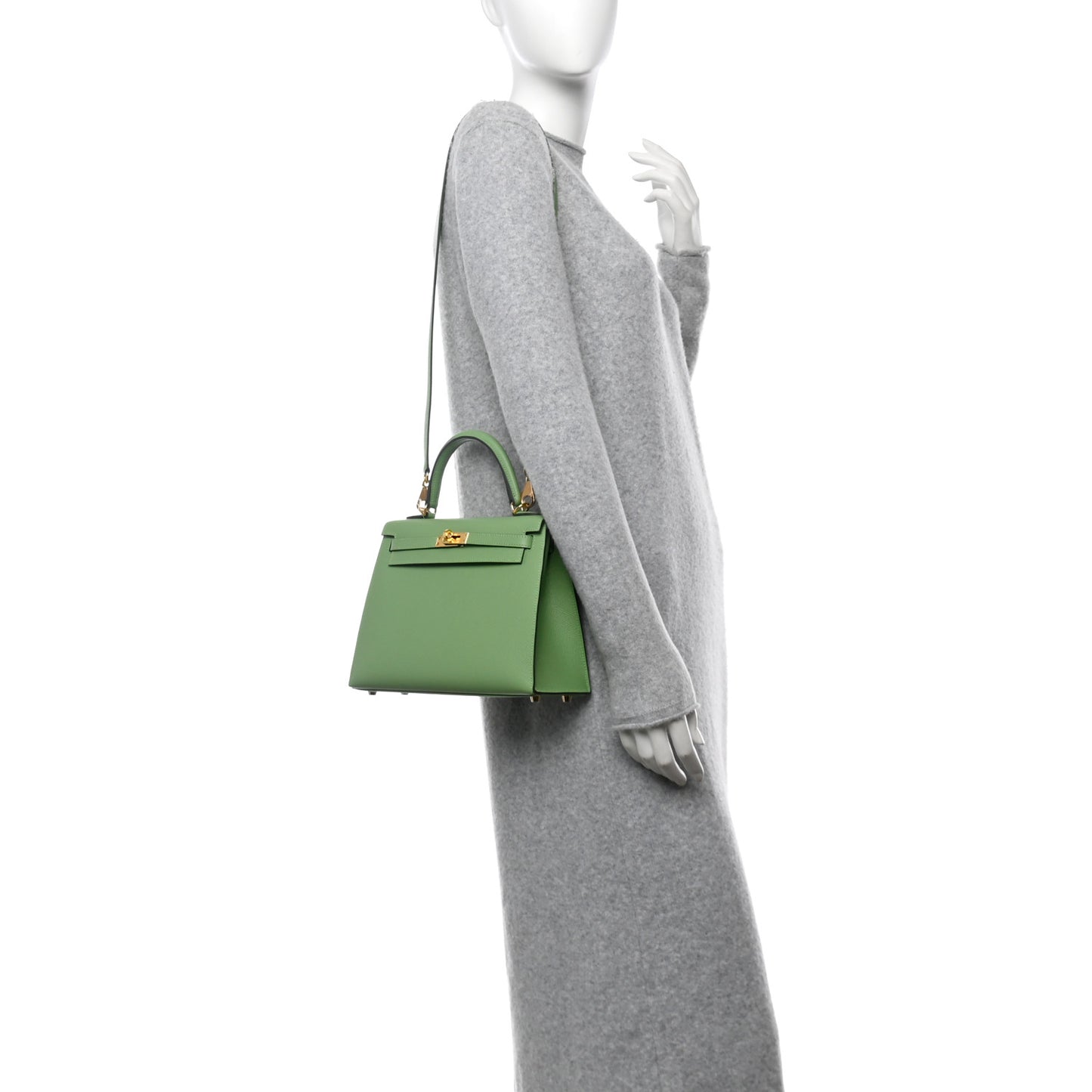 Epsom Kelly Sellier 25 Vert Criquet