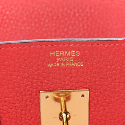 Hermes Taurillon Clemence Birkin 35 Rose Jaipur 6 of 10