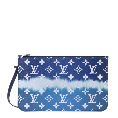 Louis Vuitton Monogram Escale Neverfull MM GM Pochette Blue 1 of 4