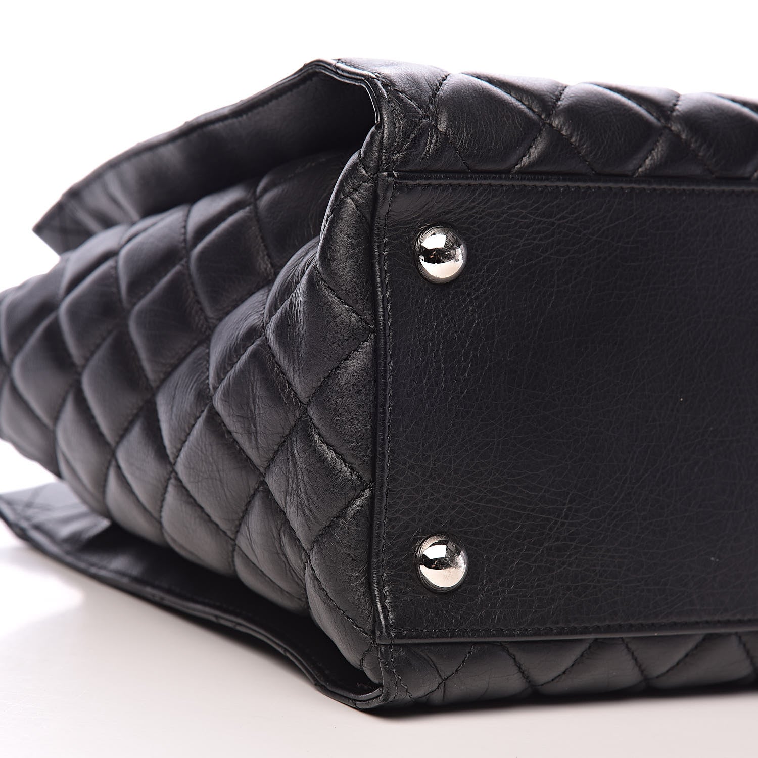 Chanel Calfskin Quilted Large Chic and Soft Shopping Tote Black 8 of 10