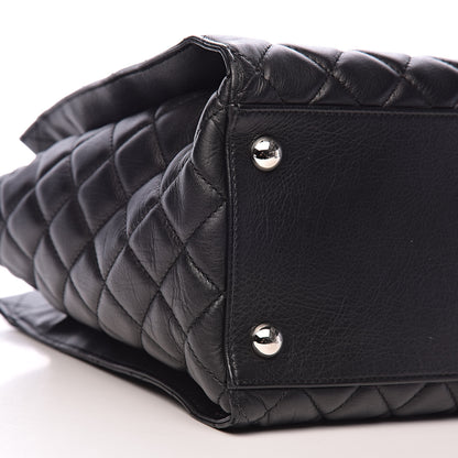 Chanel Calfskin Quilted Large Chic and Soft Shopping Tote Black 8 of 10
